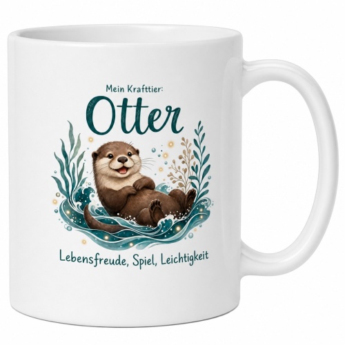 Tasse »Mein Krafttier: Otter«