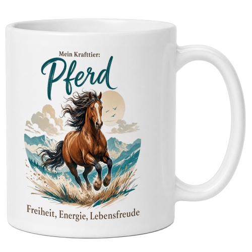 Tasse »Mein Krafttier: Pferd«