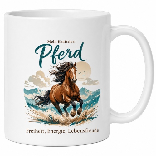 Tasse »Mein Krafttier: Pferd«