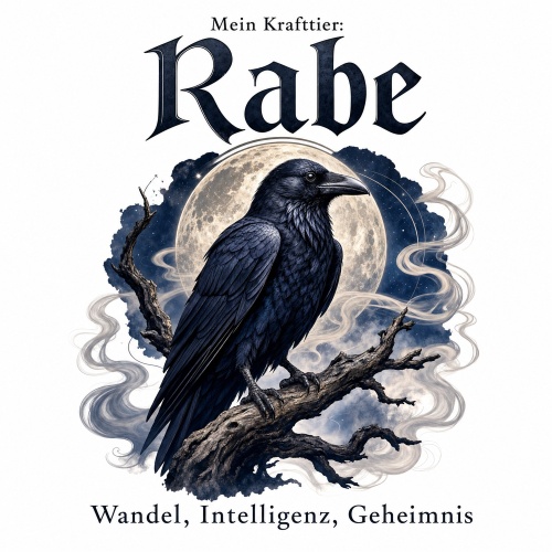 Tasse »Mein Krafttier: Rabe«