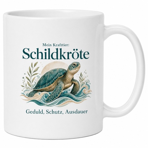 Tasse »Mein Krafttier: Schildkröte«