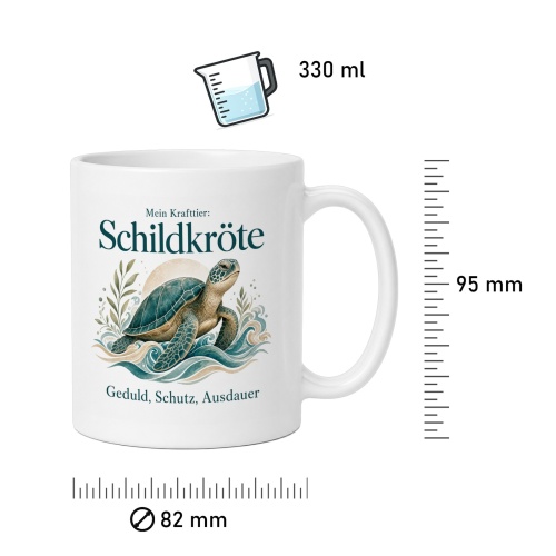 Tasse »Mein Krafttier: Schildkröte«