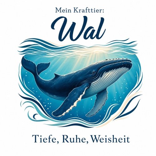 Tasse »Mein Krafttier: Wal – Tiefe, Ruhe,...