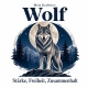 Tasse »Mein Krafttier: Wolf – Stärke, Freiheit, Zusammenhalt«