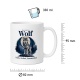 Tasse »Mein Krafttier: Wolf – Stärke, Freiheit, Zusammenhalt«