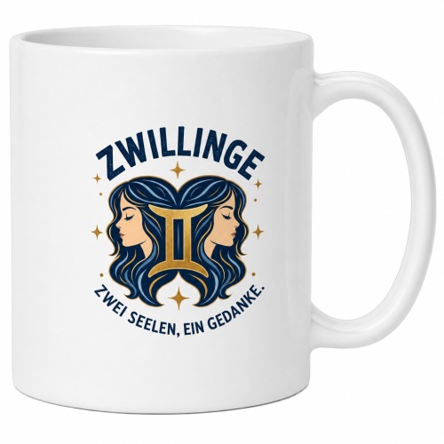 Tasse »Zwillinge – Zwei Seelen, ein...