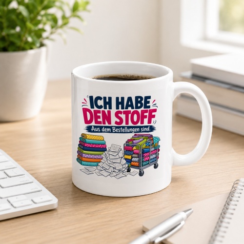 Tasse »Ich habe den Stoff aus dem Bestellungen...
