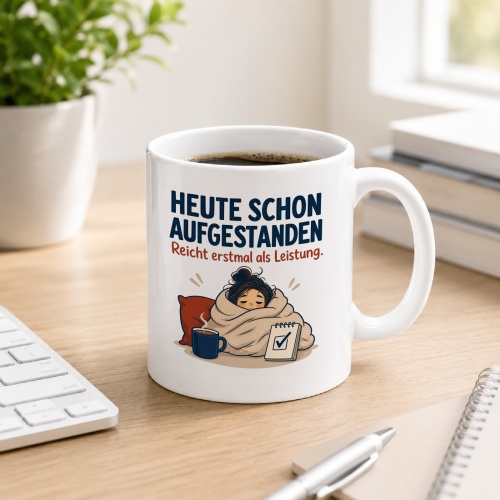 Tasse »Heute schon aufgestanden«