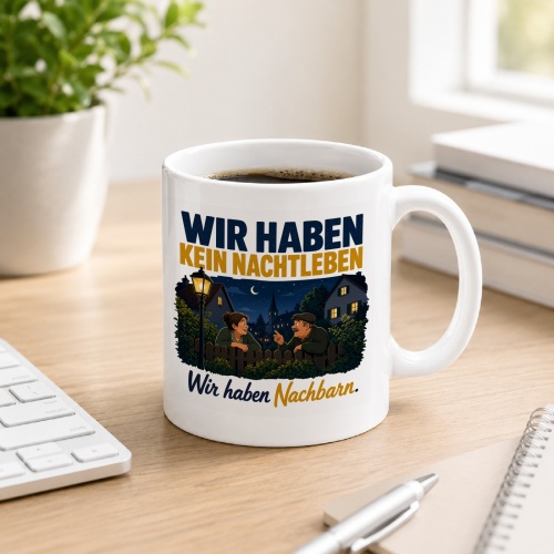 Tasse »Wir haben kein Nachtleben Wir haben...