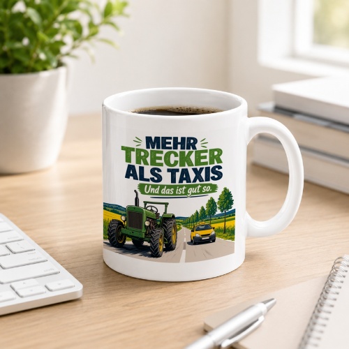 Tasse »Mehr Trecker als Taxis Und das ist gut...