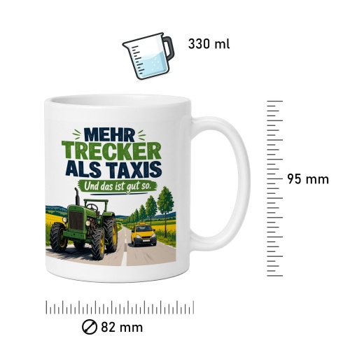 Tasse »Mehr Trecker als Taxis Und das ist gut so.«
