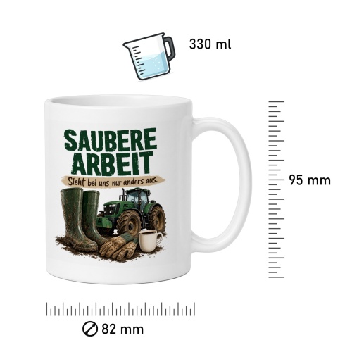 Tasse »Saubere Arbeit Sieht bei uns nur anders aus.«