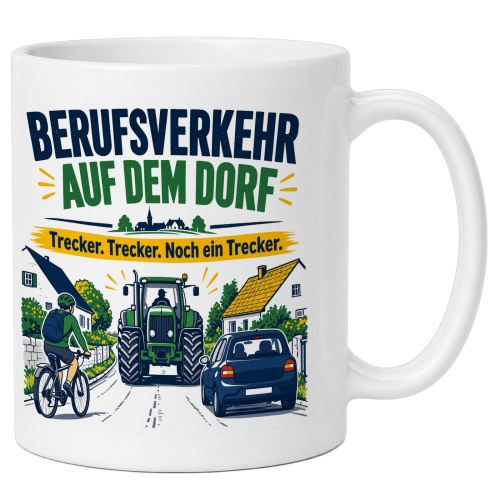 Tasse »Berufsverkehr auf dem Dorfe«