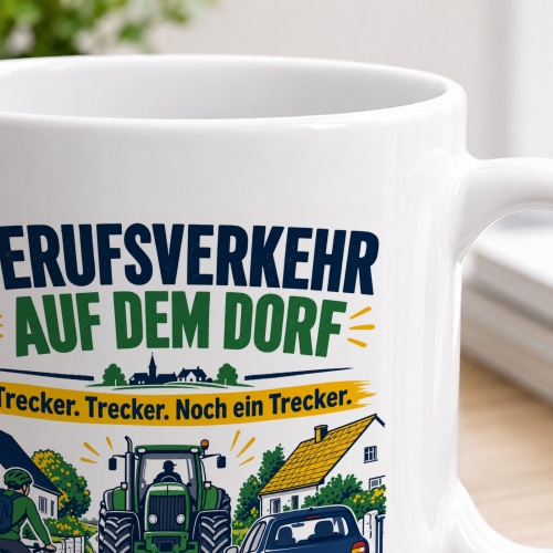 Tasse »Berufsverkehr auf dem Dorfe«