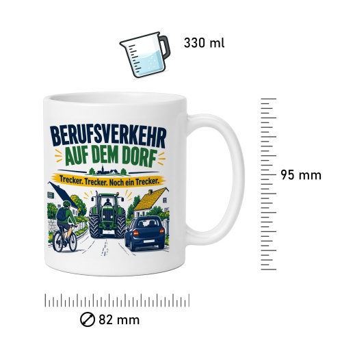 Tasse »Berufsverkehr auf dem Dorfe«
