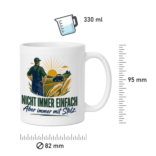Tasse »Nicht immer einfach Aber immer mit Stolz«