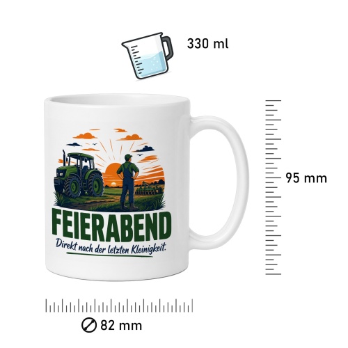 Tasse »Feierabend Direkt nach der letzten Kleinigkeit.«