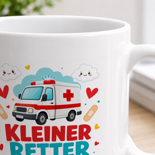 Tasse »Kleiner Retter Helfen macht stark.«