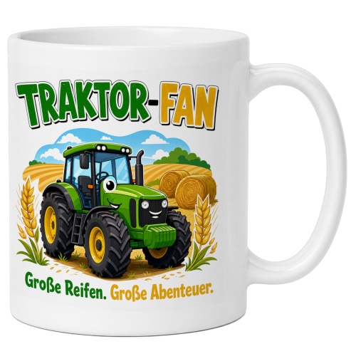 Tasse »Traktor-Fan Große Reifen. Große...