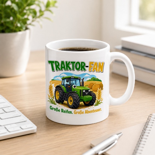 Tasse »Traktor-Fan Große Reifen. Große...