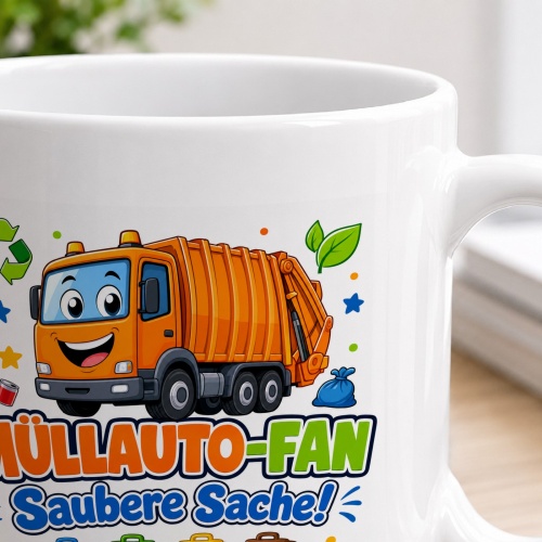 Tasse »Müllauto-Fan Saubere Sache!«