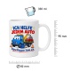 Tasse »Ich helfe jedem Auto Abschleppen kann ich.«