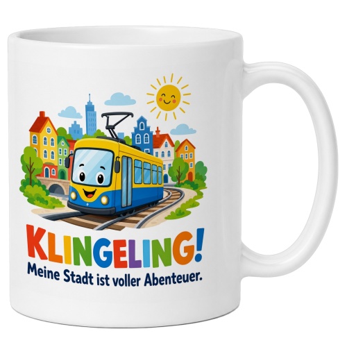 Tasse »Klingeling! Meine Stadt ist voller...