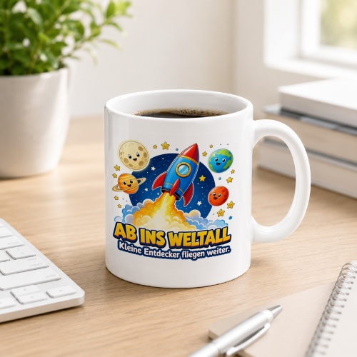 Tasse »Ab ins Weltall Kleine Entdecker fliegen...