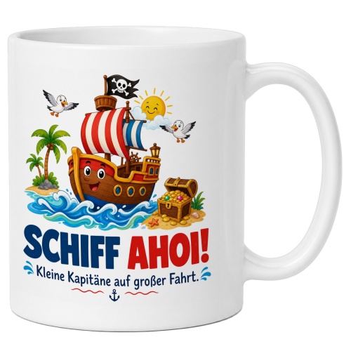 Tasse »Schiff Ahoi! Kleine Kapitäne auf...