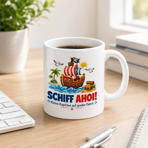 Tasse »Schiff Ahoi! Kleine Kapitäne auf...