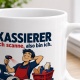 Tasse »Kassierer Ich scanne, also bin ich.«
