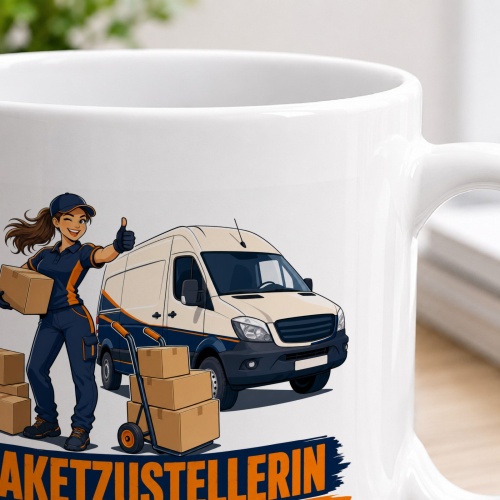 Tasse »Paketzustellerin«