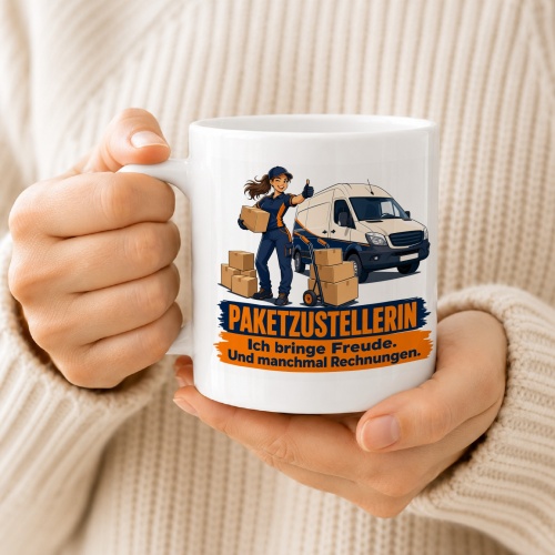 Tasse »Paketzustellerin«