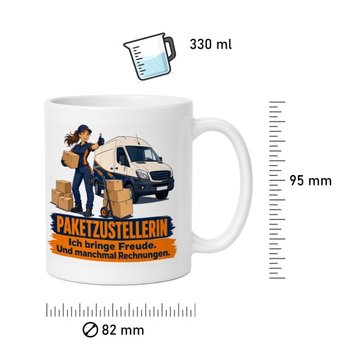 Tasse »Paketzustellerin«