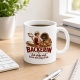 Tasse »Bäckerin Ich stehe auf, bevor der Teig es tut.«