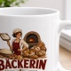 Tasse »Bäckerin Ich stehe auf, bevor der Teig es tut.«