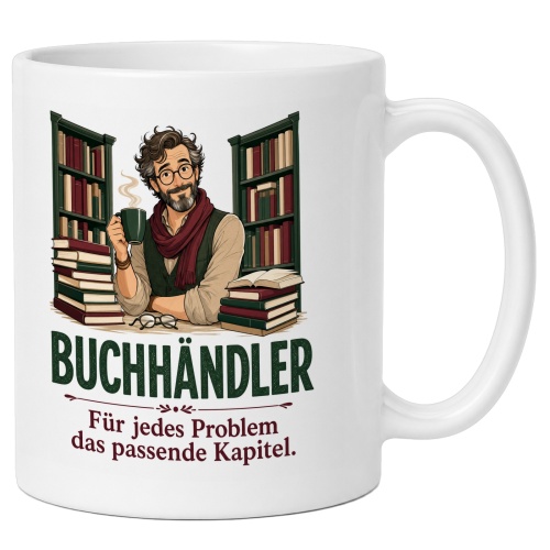 Tasse »Buchhändler Für jedes Problem das...
