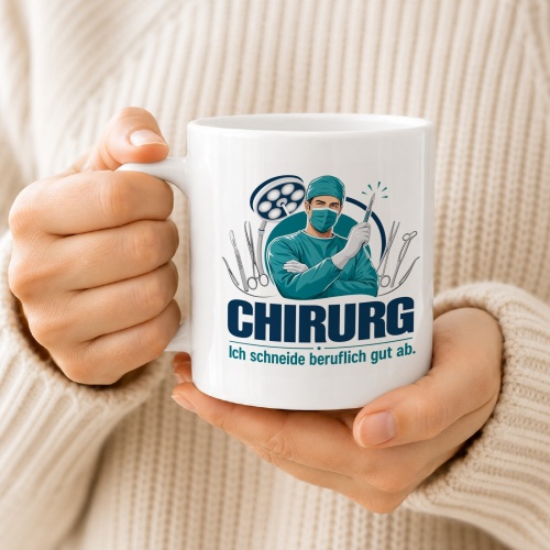 Tasse »Chirurg Ich schneide beruflich gut ab.«
