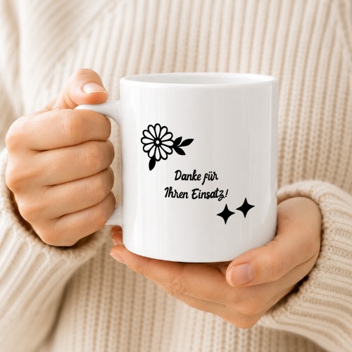 Tasse »Vielen Dank für Ihren Einsatz!«