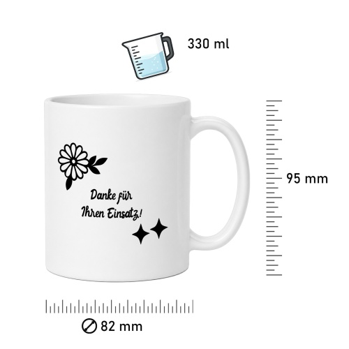 Tasse »Vielen Dank für Ihren Einsatz!«