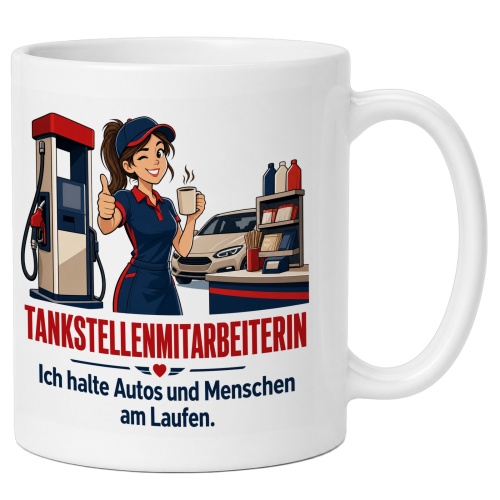 Tasse »Tankstellenmitarbeiterin«