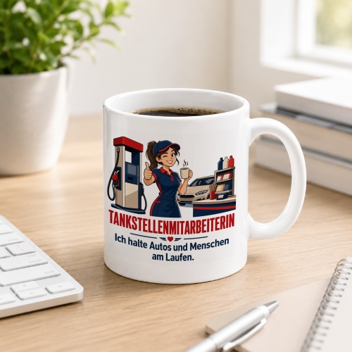 Tasse »Tankstellenmitarbeiterin«