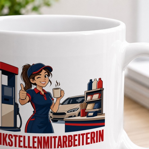 Tasse »Tankstellenmitarbeiterin«