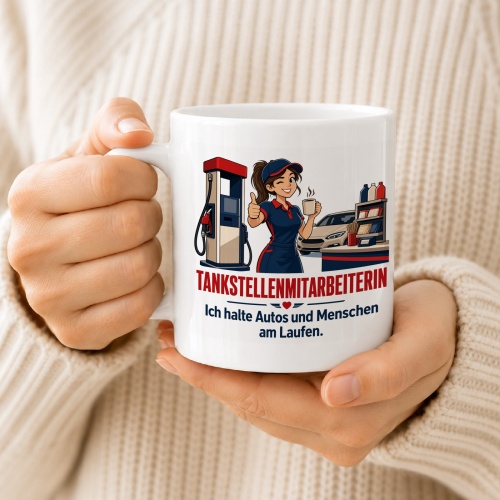 Tasse »Tankstellenmitarbeiterin«