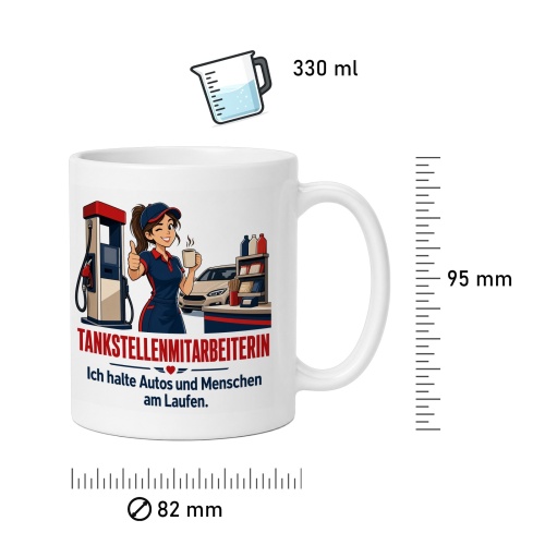 Tasse »Tankstellenmitarbeiterin«