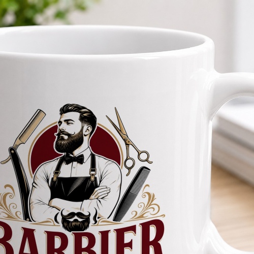 Tasse »Barbier Ich kürze Bärte, nicht Gespräche.«