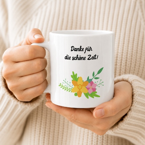 Tasse »Danke für die schöne Zeit!«