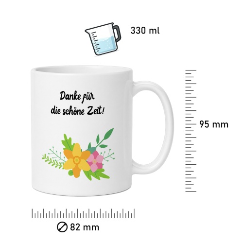 Tasse »Danke für die schöne Zeit!«