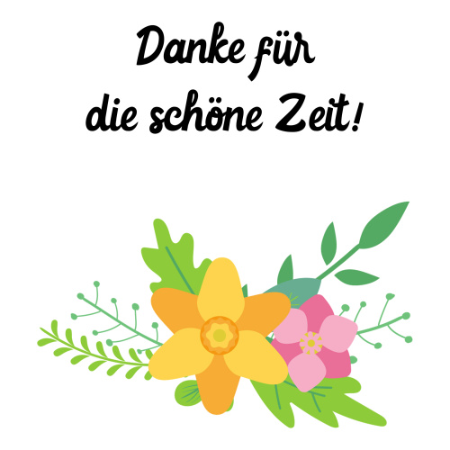 Tasse »Danke für die schöne Zeit!«