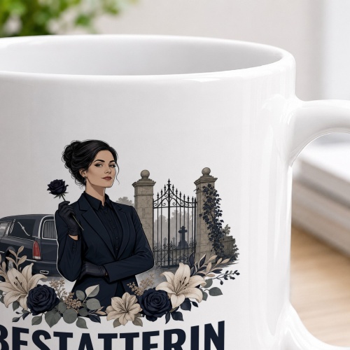Tasse »Bestatterin Ich plane den wirklich letzten Termin.«